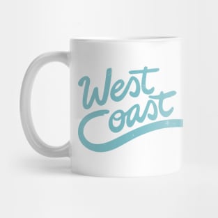 West Coast wave typography Mug